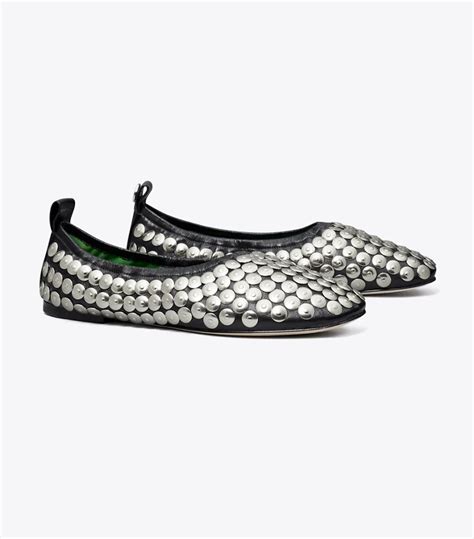 tory burch studded ballet flat.